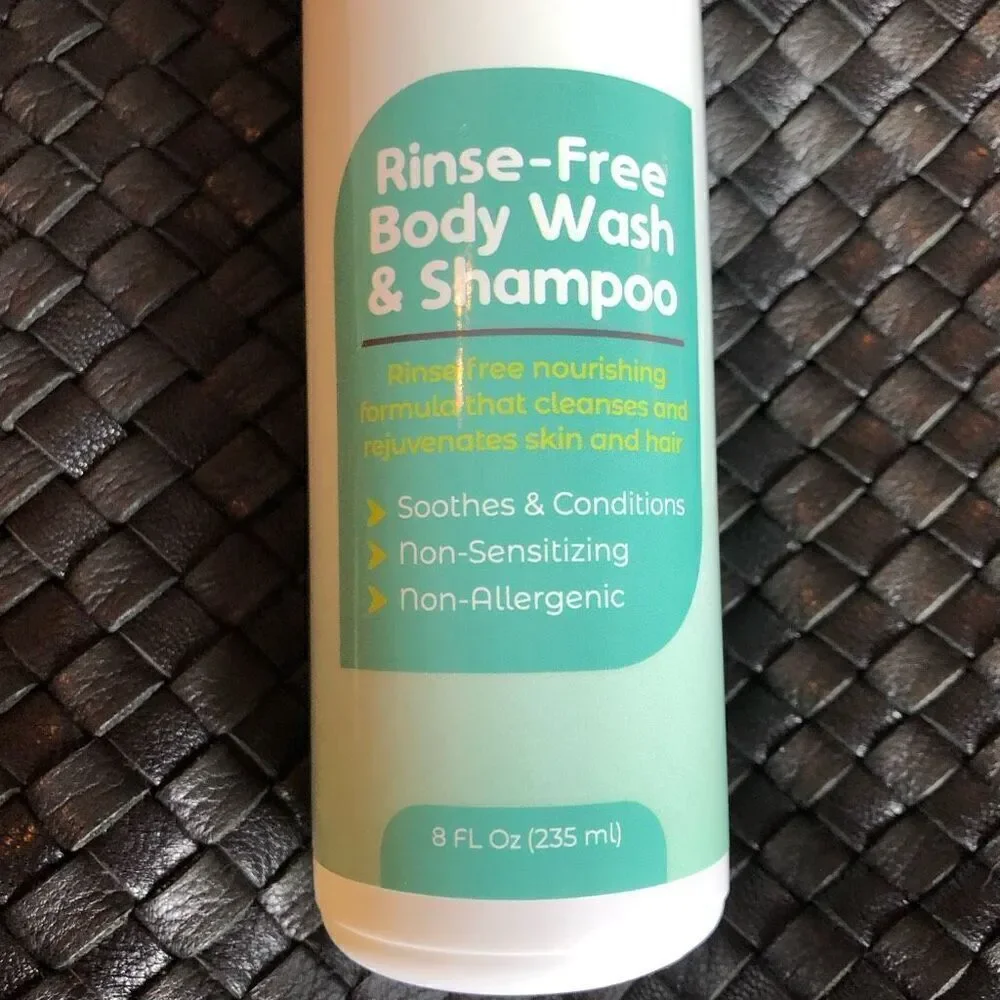 NURTURE VALLEY - NWT - Rinse-Free Body Wash & Shampoo 8 fl oz Waterless Cleanser